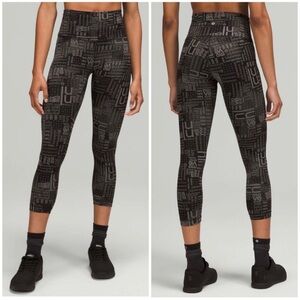 Lululemon Wunder Train High-Rise Crop 23" Lululemon Ombre Black Multi